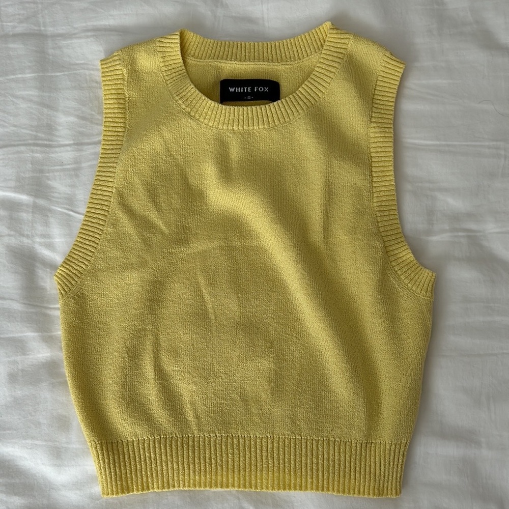 White Fox Top - Lemon